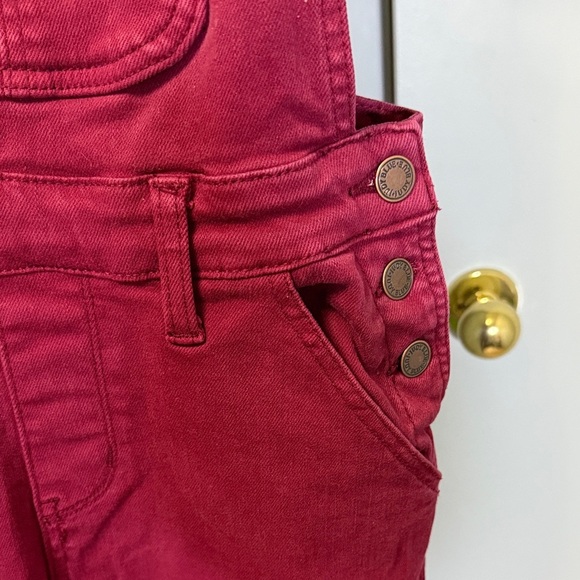 Judy Blue Women's Red Denim Overalls - Picture 5 of 10